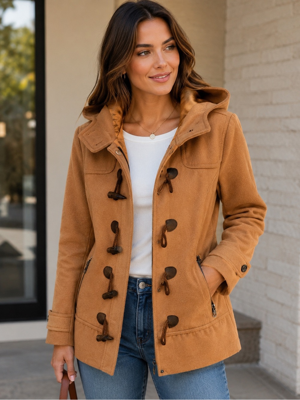 Hydraulic Tan Toggle Utility Jacket